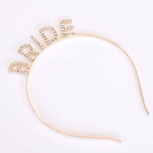 Ella Celebration - Wholesale Fashion Headband - Women's - Bride Headband - Gold Rhinestone2