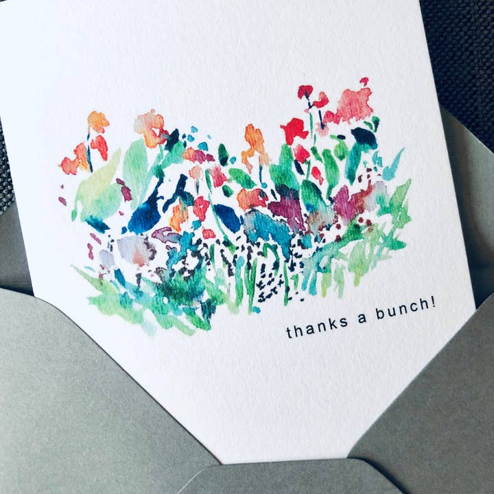 "Thanks A Bunch" Thank You Card for wholesale by Dear Daughters Design