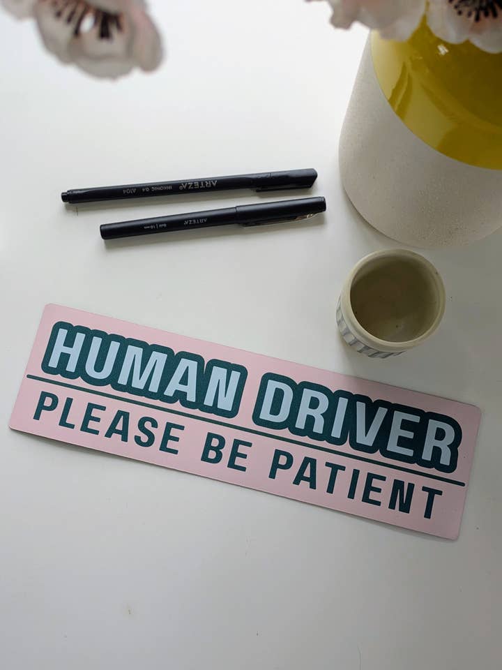 Imán para coche de conductor humano para venta al por mayor de Jacquelyn Turner Art