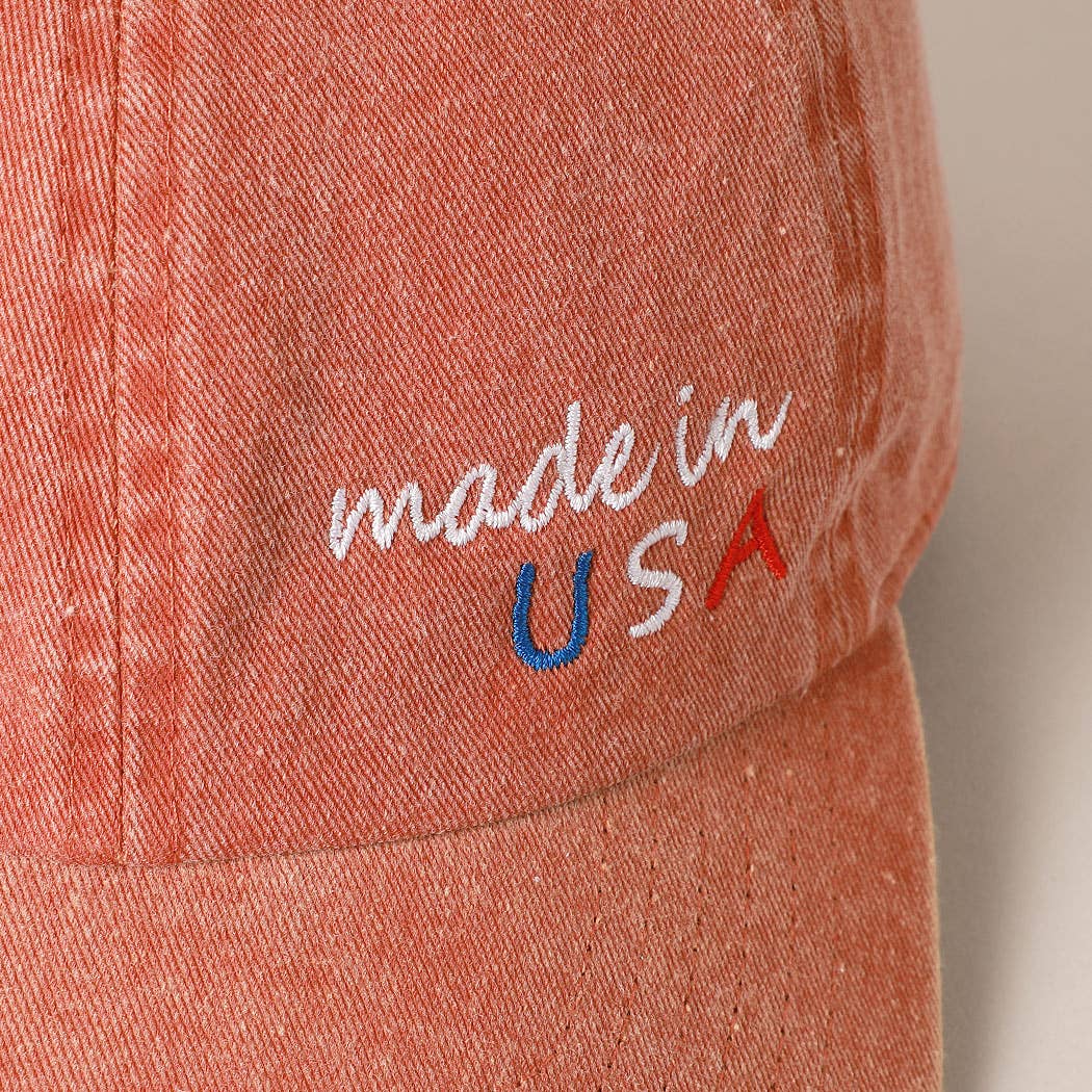 Fashion City – wholesale Baseball cap – Women's – Made in USA Embroidered Cotton Baseball Cap11
