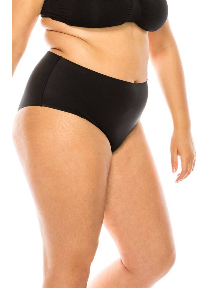 Best Underwear Line - Wholesale Swim Bottoms - Women's - Solid Laser Cut Bikini-YM-7094-PTY-Q