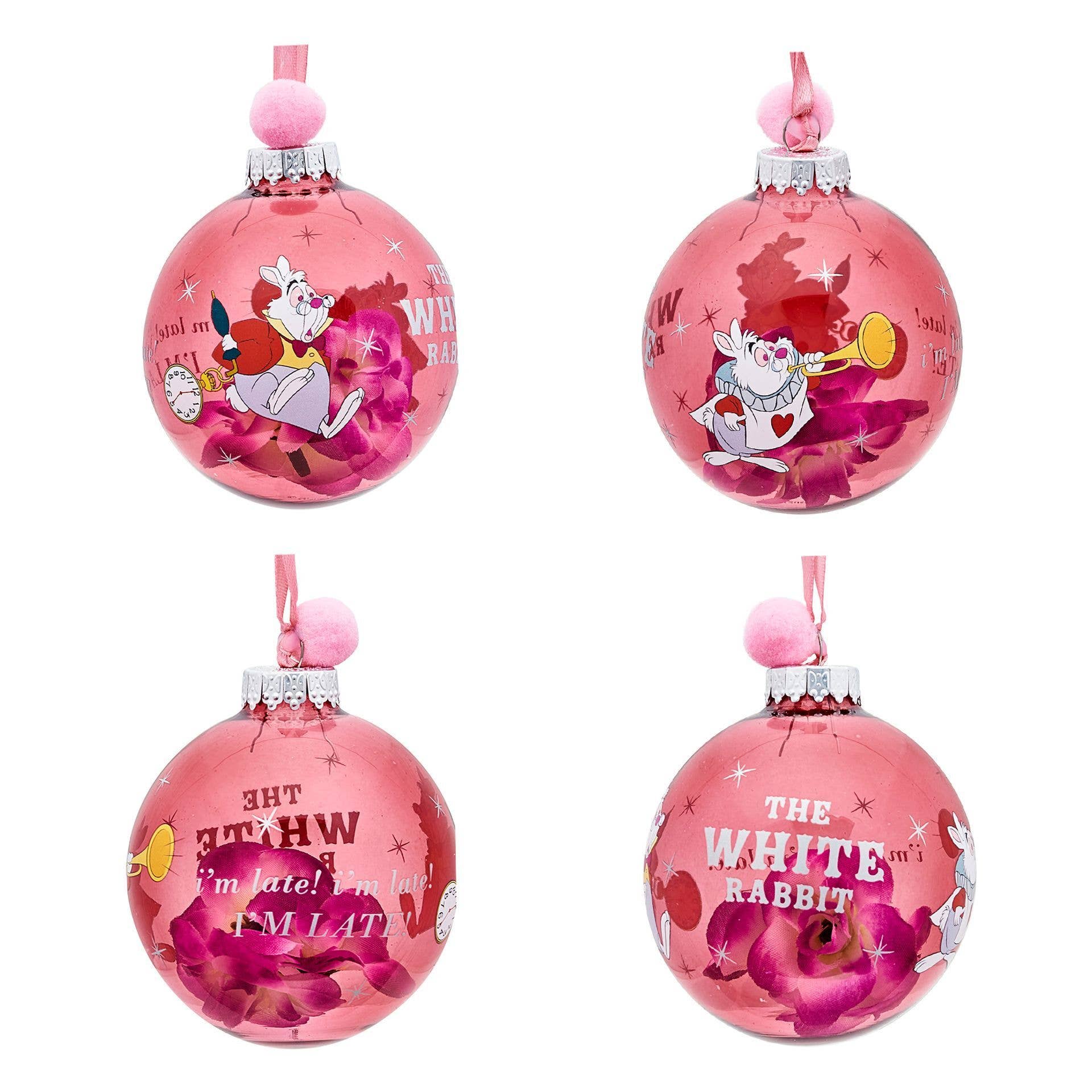 WIDDOP and Co. - Wholesale Christmas Decoration - Disney Set of 7 Baubles - Alice In Wonderland7