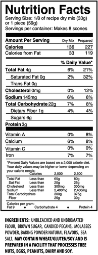 The Invisible Chef - Wholesale Biscuit Mix - Praline Pecan Scone Mix - 9.5 oz3