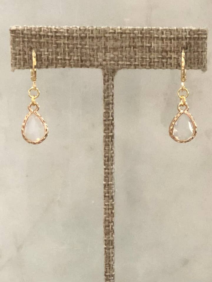 Opalescent Charmed Hoop Earrings for wholesale by Clay and Trinkets