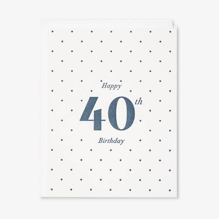 Happy 40th Birthday Karte für den Großhandel von Kindly,