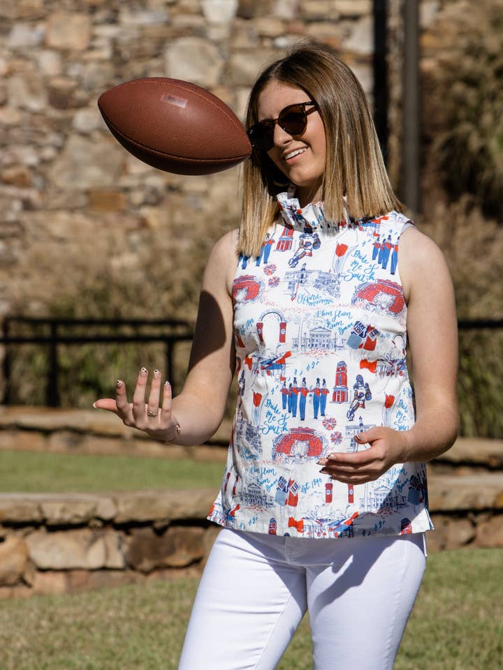 Berkeley Top Ole Miss for wholesale by Pittypat's Clothing Co.