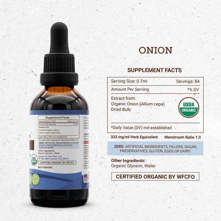 Secrets Of The Tribe - Wholesale Tincture - Onion Tincture1