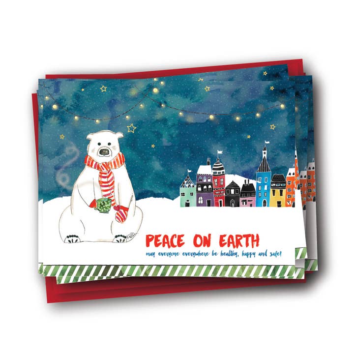 Carte de notes Paix sur Terre pour la vente par Wholesome Soul