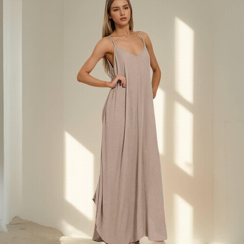 42POPS - Wholesale Dress - Women's - `.Maxi Dress w/ pockets12