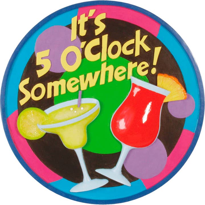 It's 5:00 Somewhere Step Stone for wholesale by Spoontiques, Inc