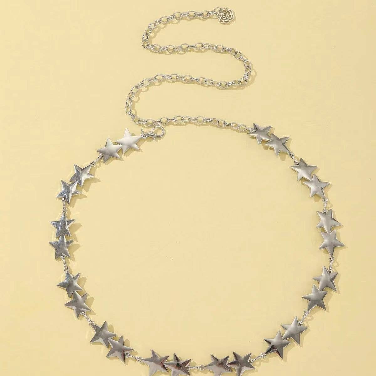 Tourtiwi - Wholesale Belt - Women's - Star Metal Thin Waist Chain Pants Chain2