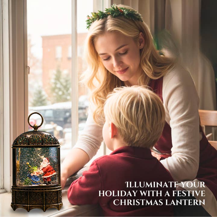 SINT - Wholesale Christmas Decoration - SINT Christmas Vintage Snow Globe Lantern