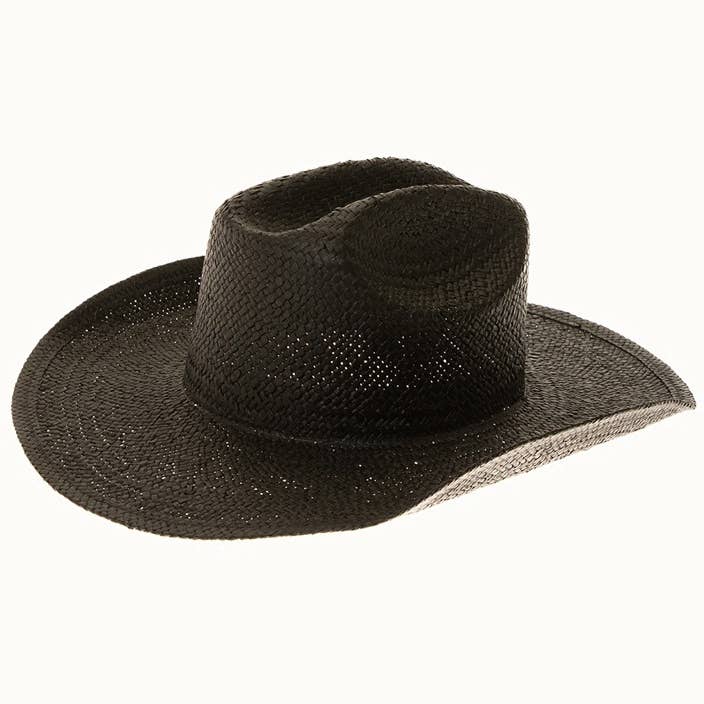 Olive & Pique - Wholesale Cowboy Hat - Women's - Handmade Western Smooth Toyo Straw Cowboy Hat, Adjustable