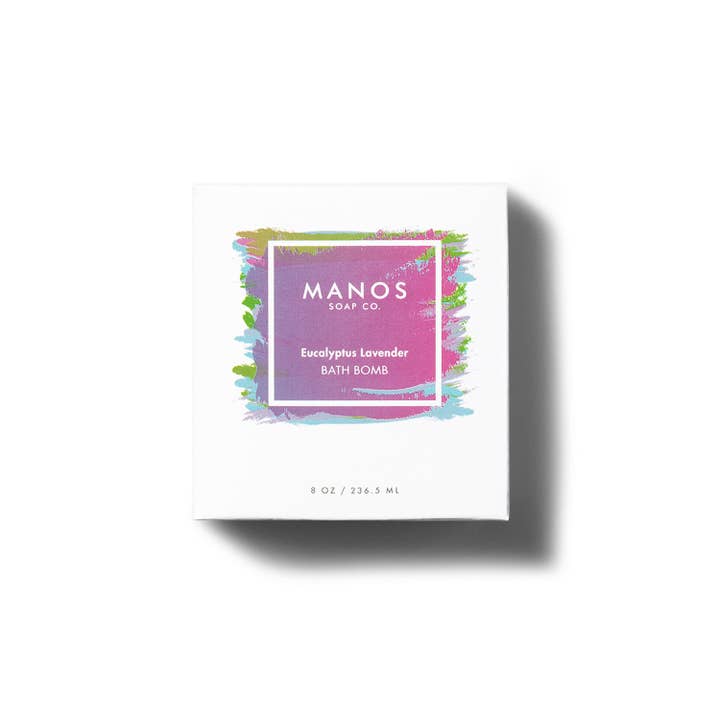 Manos Soap Co. - Wholesale Bath Bomb/Fizz - Eucalyptus Lavender Bath Bomb1