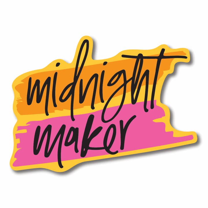 Midnight Maker / Sticker for wholesale by Stevie + Bean Paperie