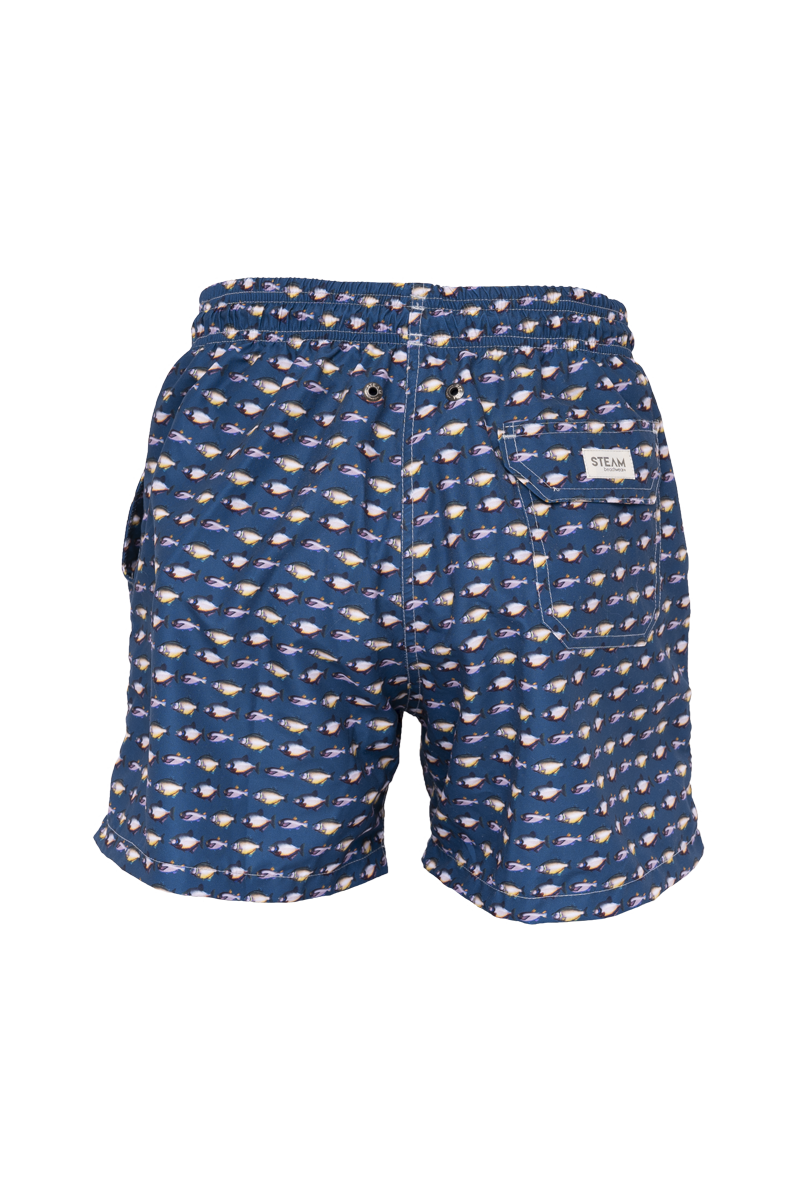 Steam Beachwear - Wholesale Swim Shorts - Men's - Fish Blue1