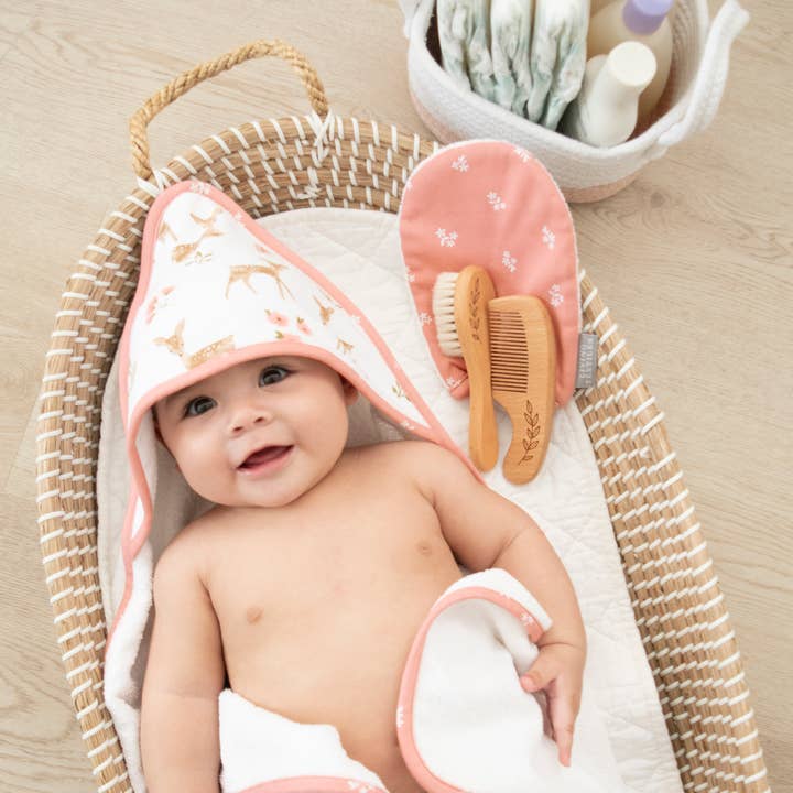Living Textiles - Wholesale Bath & Body Set - Baby - 5pc Bath Gift Set - Sophia's Garden1