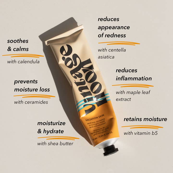 Vintage Noon – wholesale Facial moisturiser – Vacation Skin Redness Recovery Overnight Mask and Moisturizer