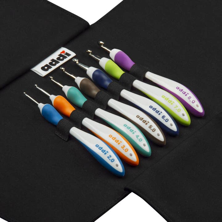 Juego de ganchillos AddisWings con ganchos de 2-8 mm (640-2) para venta al por mayor de Rooster Yarns