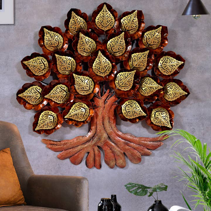 Decoración de Pared Árbol de la Vida de Metal para venta al por mayor de VIRATRA ART DECOR