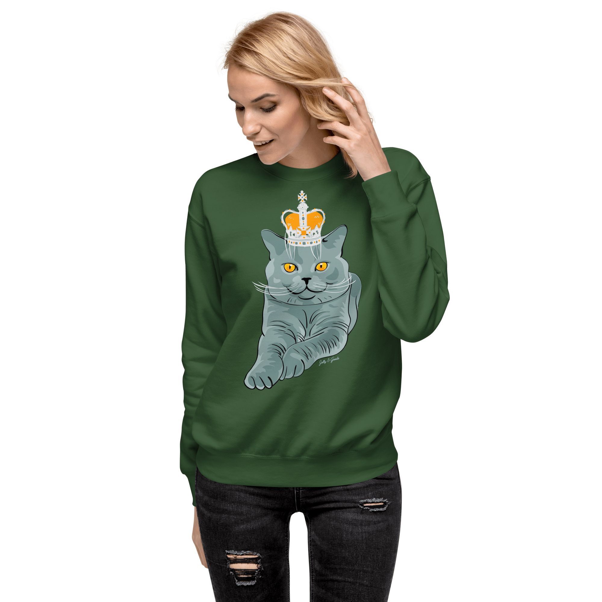 Jolly & Goode - Wholesale Graphic Sweatshirt - Women's - British Blue Premium Sweatshirt10