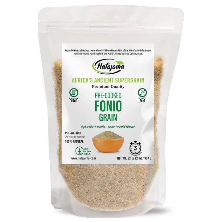 Nafajama Premium Fonio Pré-Cuit - Lot de 2 (10 lb chacun) pour la vente par Nafajama