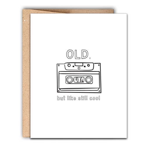 Old But Still Cool Birthday Letterpress Card for wholesale by Stack Paper Press