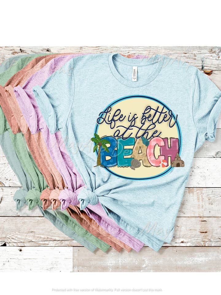Life Is Better At The Beach for wholesale by MayArp Designs