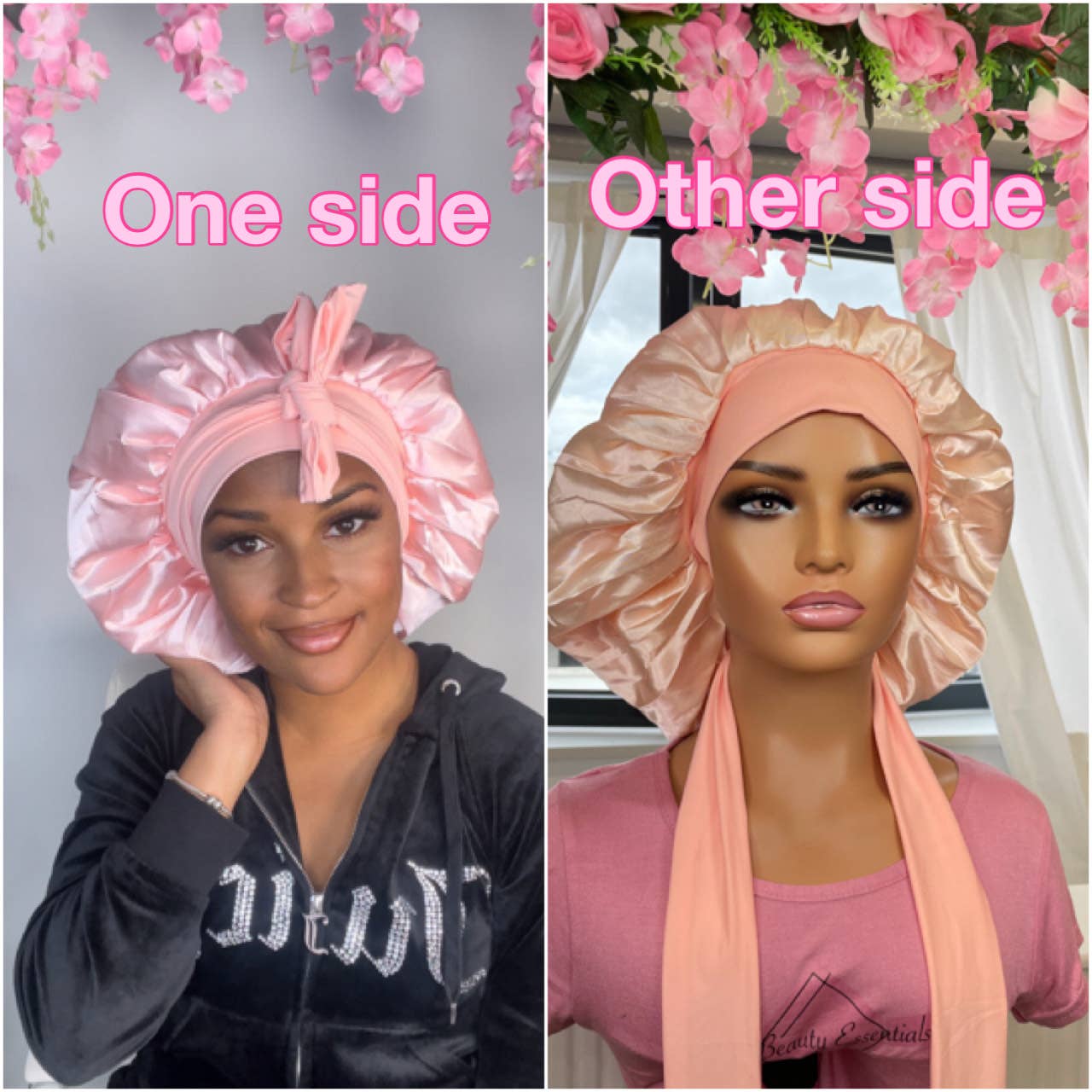 Lux Beauty Essentials Ltd - Vente Bonnet de nuit – femme - Bonnet Lux pour cheveux en satin de qualité5