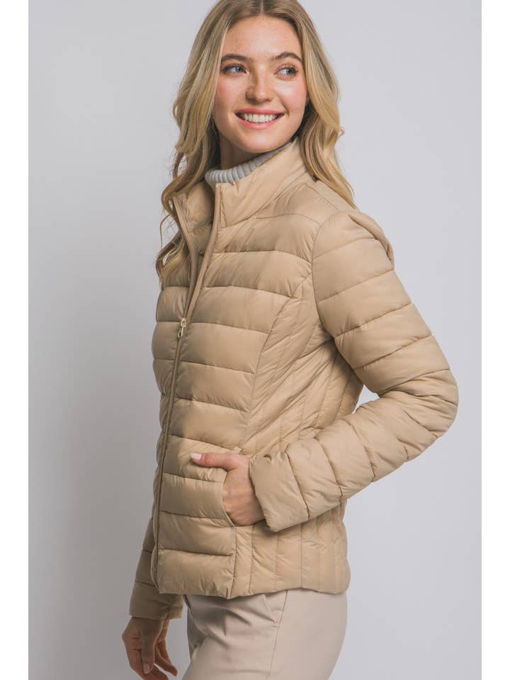 Vanilla Monkey - Wholesale Puffer Jacket - Women's - Ultra Lightweight Padded Thermal Zip Up Jacket9