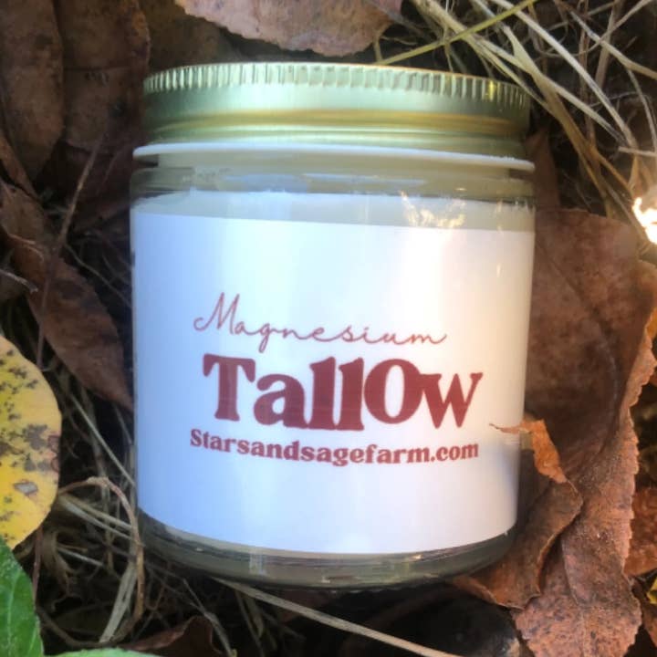 Tallow fouetté au magnésium pour la vente par Stars and Sage Farm
