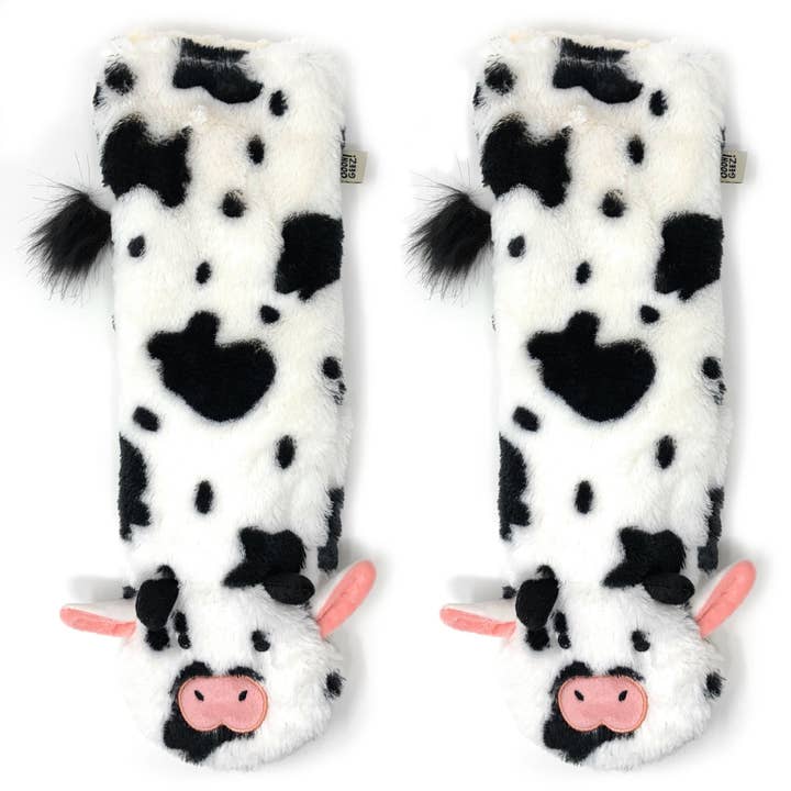 Oooh Yeah/Sock It Up/Oooh Geez Slippers - Wholesale Sock Slippers - Women's - Moo Moo | Women's Funny Animal Gripper Slipper Socks