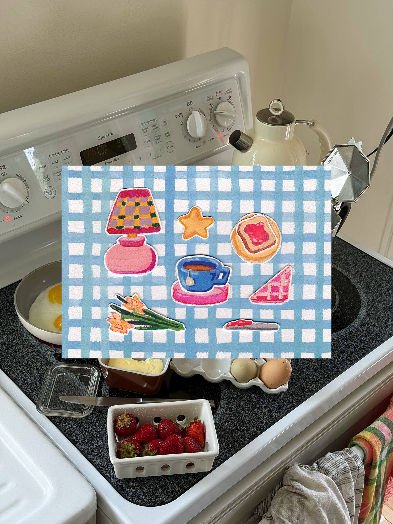 Everyday Antonia Mae - Wholesale Art Print - Jam & Bread | 5x7 Print