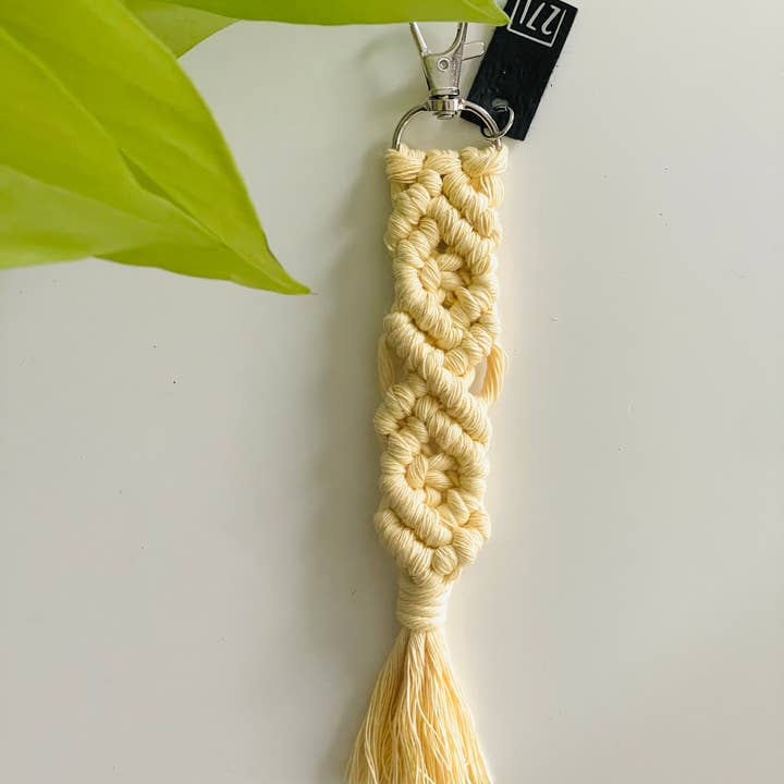 27 and Looming - Wholesale Keychain - Women's - Diamond Macrame Keychain, Boho, Bag Charm, Accessory, Woven