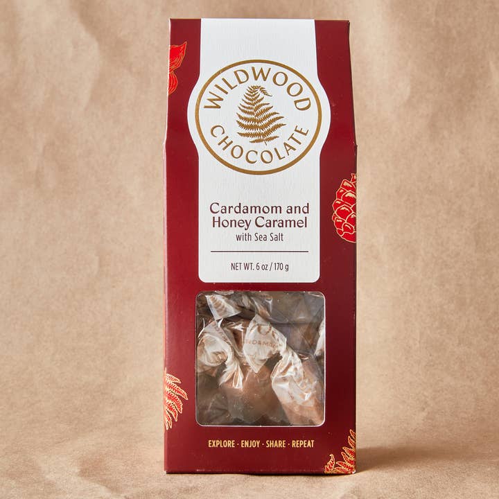 Wildwood Chocolate – wholesale Caramel – Cardamom Honey Caramel Box2