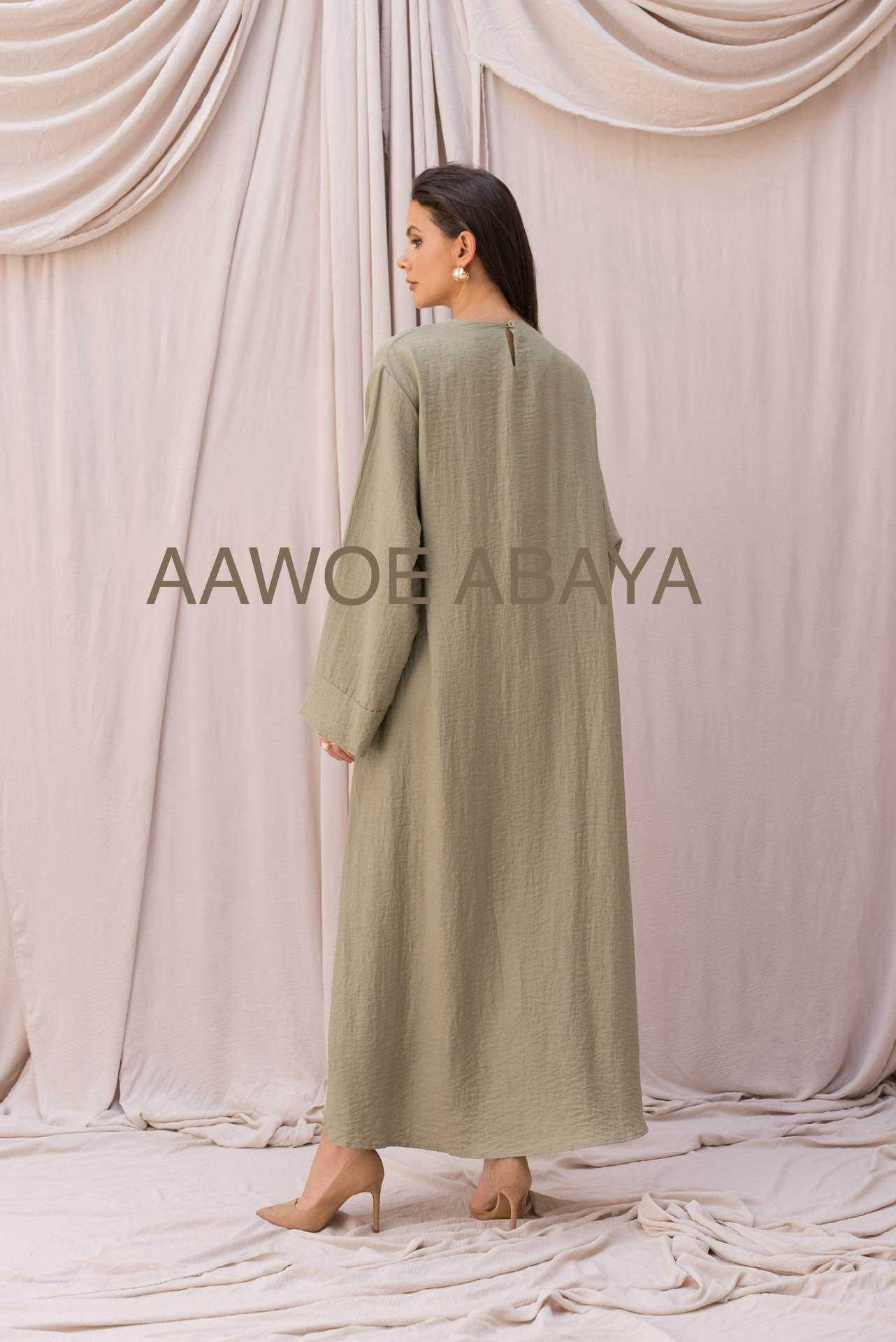 Aawoe Abaya – Kaftan - Mulher por atacado – Vestido Abaya Elegante - 2421-VES15