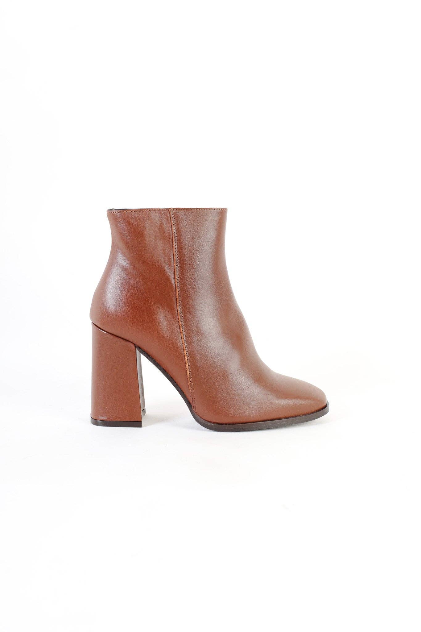KMB Shoes - Wholesale Booties - Women's - CHARLOTTE CUOIO - Heeled Ankle Boots2