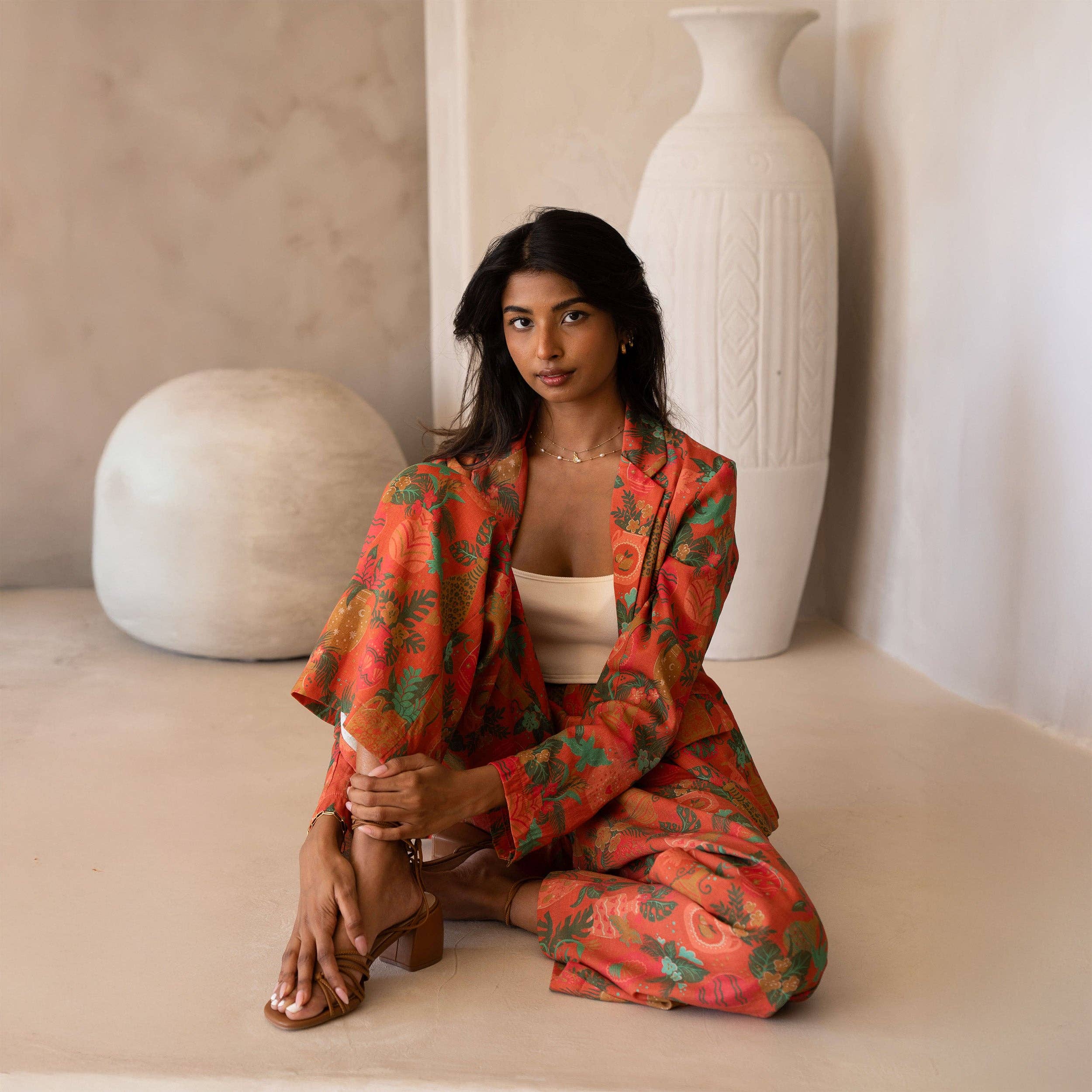 Sun & Sanctuary - Wholesale Blazer - Women's - Valparaiso Blazer in Vases2