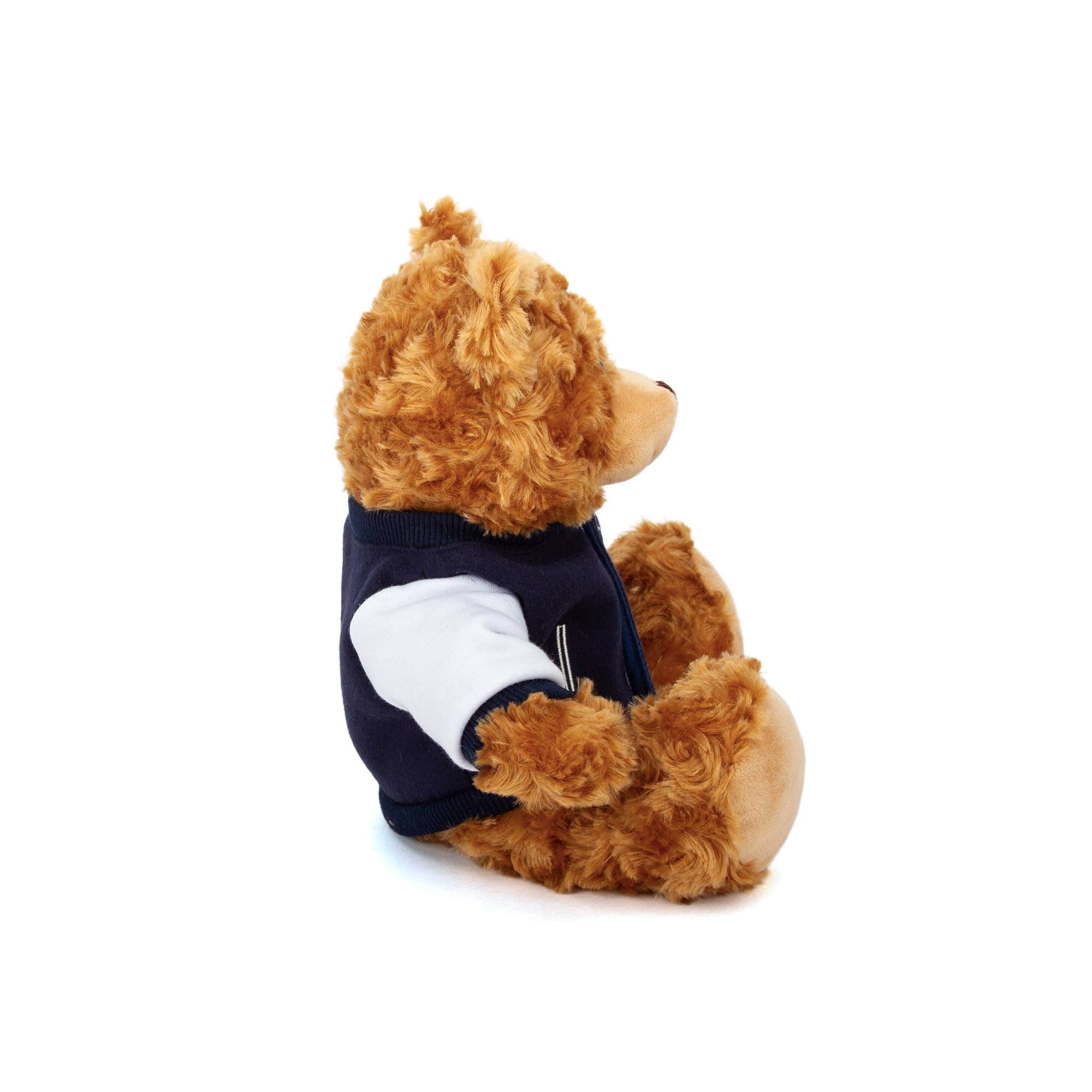 Plushland - Venta al por mayor Peluche - Niños y bebés - Oso de Peluche Mocha de 11" con Chaqueta Universitaria Personalizable7