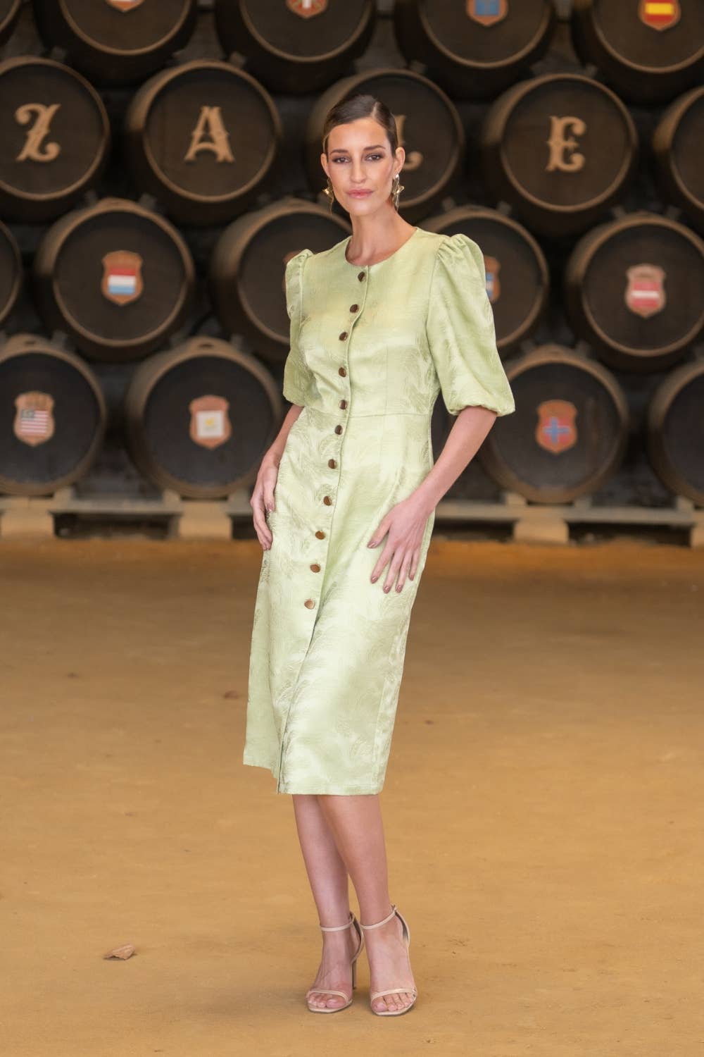 Frizzante Green Dress Káhyra for wholesale on Faire0