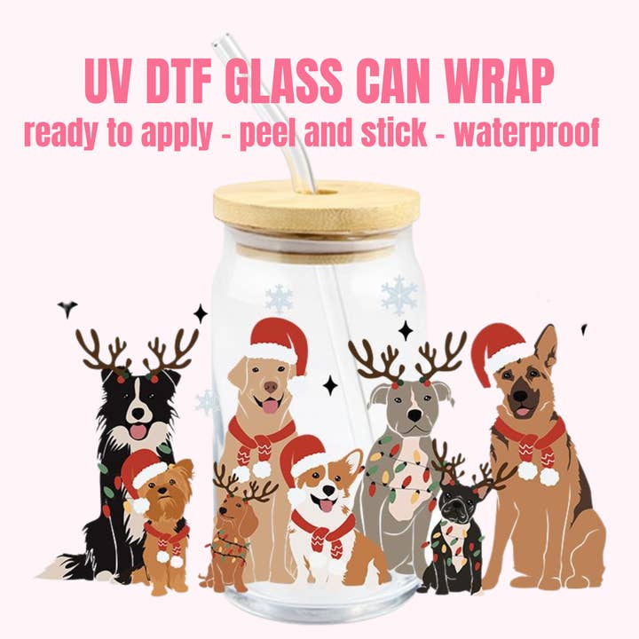 One Stop Cups - Wholesale Sticker - UV DTF Cup Wrap Christmas 28