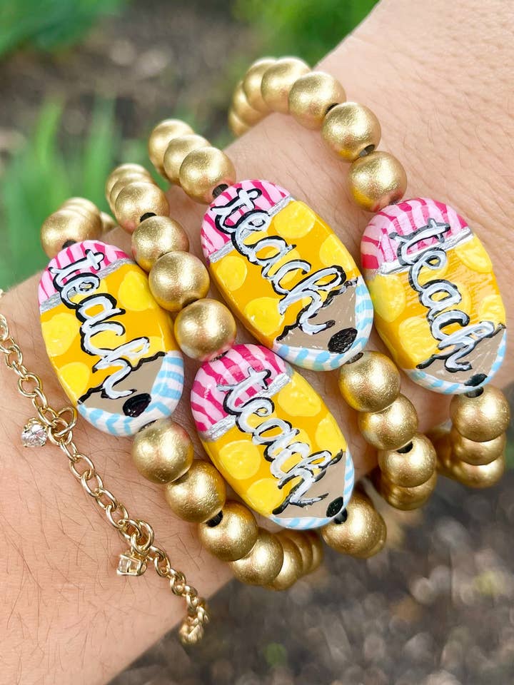 bracelet réversible d'appréciation des enseignants pour la vente par millie b & co