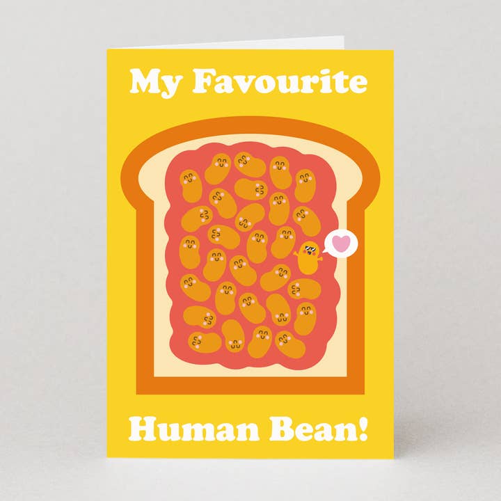 Studio Boketto - Wholesale Valentine's Day Card - Favourite Human Bean Valentine’s Card | Valentine’s Day Card