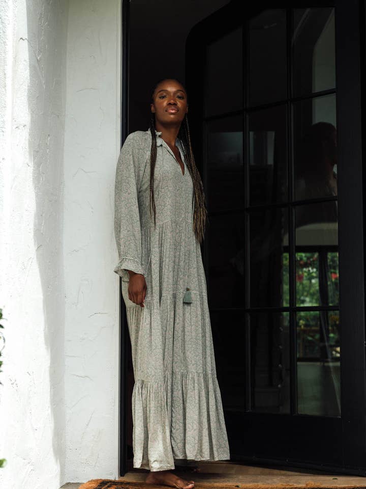 SIENNA MAXI IN THE SPRING FOREST PRINT for wholesale by Roma Label