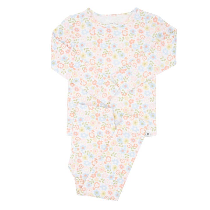 Pijama de Criança Grande Pretty Pansy por atacado de Sweet Bamboo