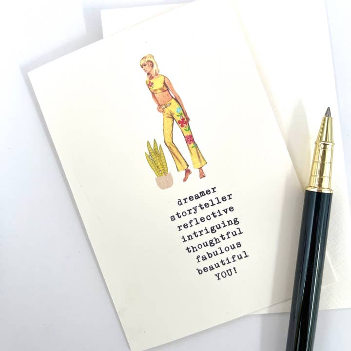 Paperlove Boutique - Wholesale Everyday Greeting Card - dreamer, storyteller,reflective,intriguing,thoughtful...YOU!1