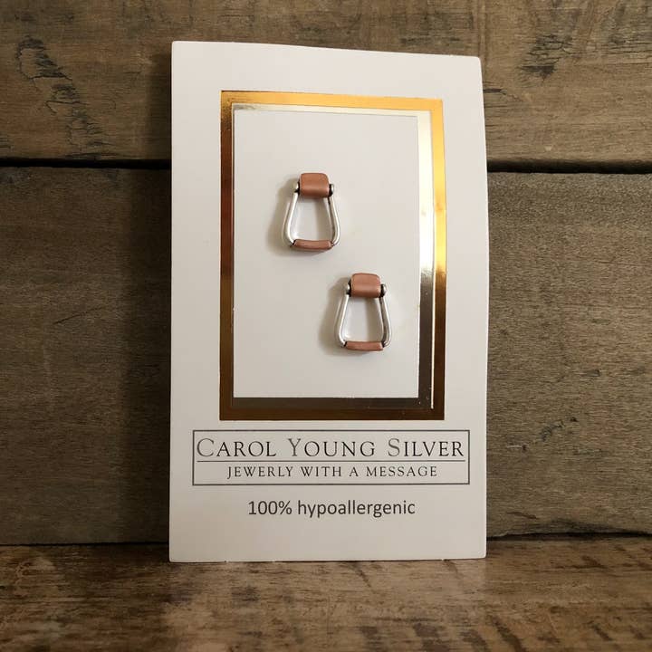 Carol Young Silver – Großhandel Ohrstecker – Sattel-Steigbügel-Ohrringe/Post auf KARTE