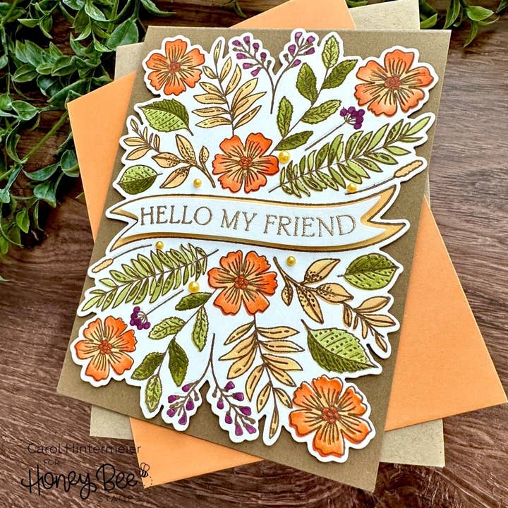 Honey Bee Stamps - Wholesale Craft Supplies - Bountiful Banner - Honey Cuts - Coordinating Dies5