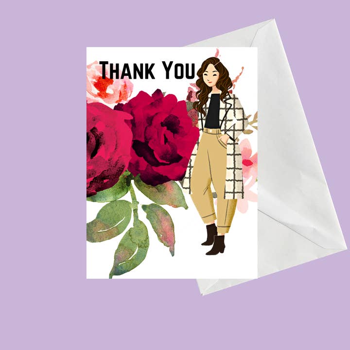 Stylish Thank You, Card for wholesale by Betty J