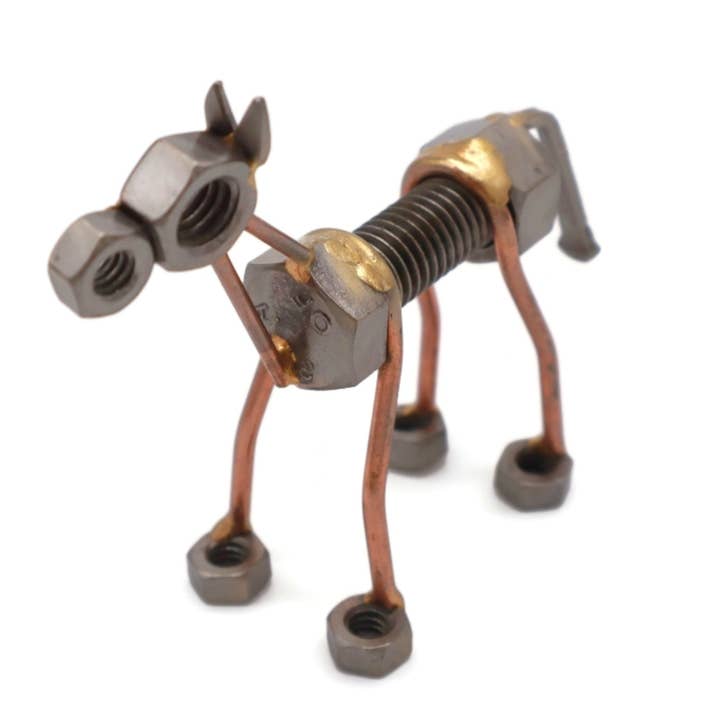 Figurine décorative en métal brasé à la main en forme de cheval pour la vente par Rock Creek Metal Craft